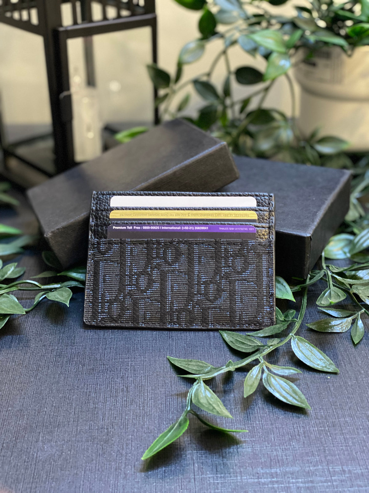 DIOR-CARD HOLDER - BLACK BOX